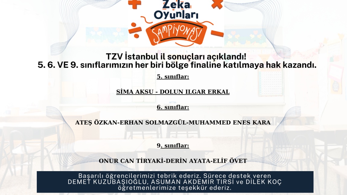 TZV İstanbul il sonuçları açıklandı!